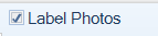 5. Label Photos Checkbox